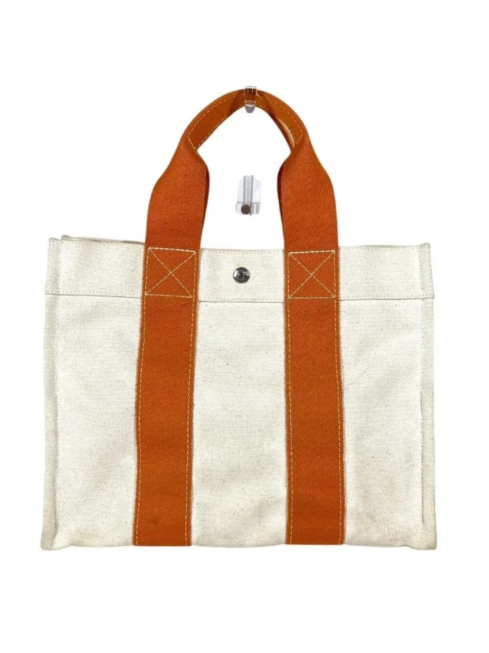 Hermes Handbag Bora PM Canvas Orange